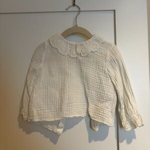 Coconuts White Toddler Blouse